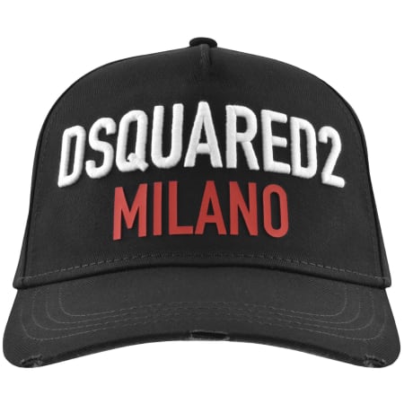 DSQUARED2 Badge Baseball Cap Black | Mainline Menswear